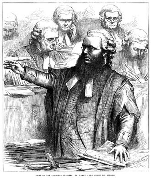 Edward Kenealy at the Tichborne trial