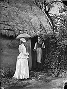 Dame met parasol, Halland