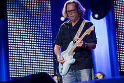 Clapton on stage, Munich, Germany, on 5 June 2010