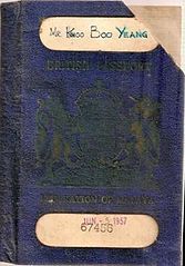 1957 Federation of Malaya passport