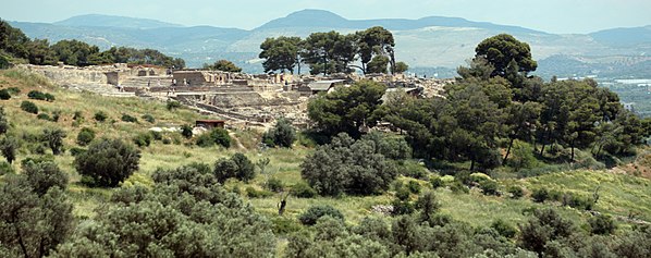 English: View of Phaistos Polski: Panorama Fajstos Ελληνικά: Φαιστός