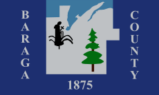 Flag of Baraga County, Michigan.svg
