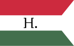 Bendera Komando Divisi hungaria Tentara Nasional (1919).svg