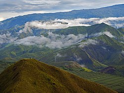 Panimahavas grēdas ainava provinces ziemeļaustrumos