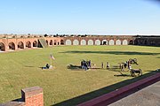 Fort Pulaski National Monument, chatham county, Georgia, U.S. This is an image of a place or building that is listed on the National Register of Historic Places in the United States of America. Its reference number is 66000064.