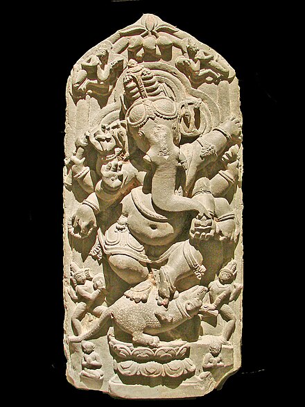 Dancing Ganesha sculpture from North Bengal, 11th century CE, Asian Art Museum of Berlin (Dahlem).