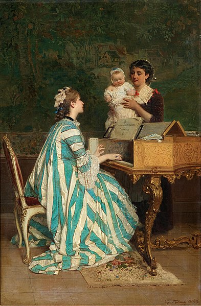 File:Gerolamo Induno Women at the harpsichord.jpg