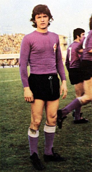 Antognoni with Fiorentina in 1974