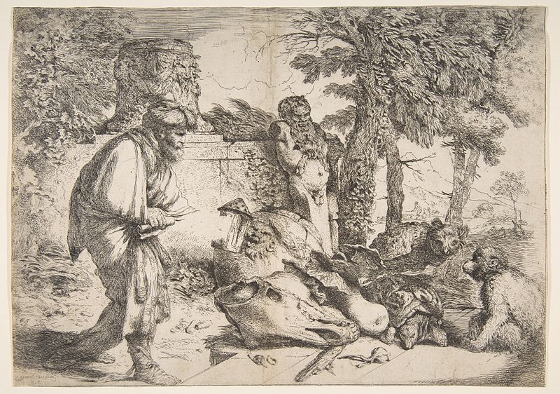 File:Giovanni Castiglione - The Philosopher Diogenes searching for an honest man.jpg