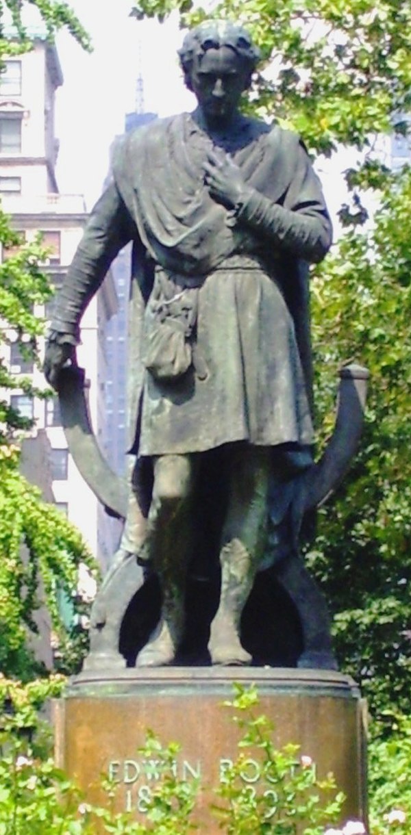 Edwin Booth as Hamlet (1918), Gramercy Park, New York City