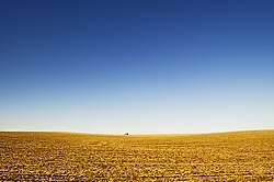 Kilátás a nagy síkságra Lincoln közelében, Nebraska