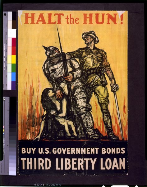 File:Halt the Hun! Buy U.S. Government bonds, third liberty loan - Raleigh. LCCN93515947.tif