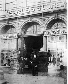 A. Hamburger & Sons "The People's Store", Spring Street. Early 1880s]]