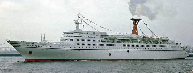 TS Hanseatic in colours of German Atlantic Line