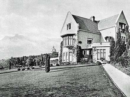 Harax, the villa of Grand Duchess Maria Georgievna and her husband in Crimea, constructed in the English style. 1913.