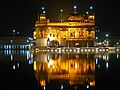 Harmandir Sahib in the night.