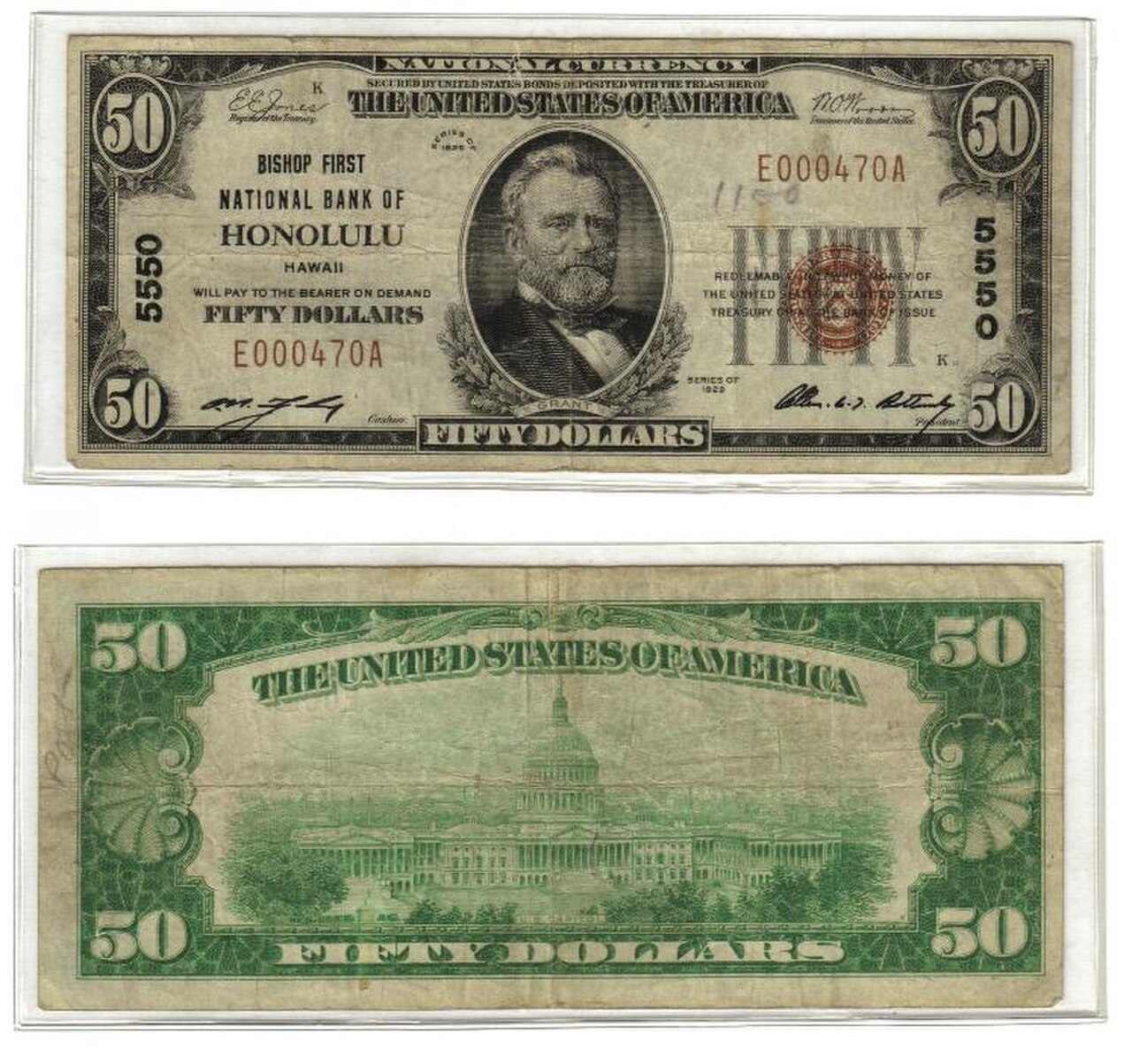 Первые 50 банков. Деньги Гавайи. $50 National Bank Note. Reed Bank Note. National Bank Note Fort Wayne Indiana 10 Dollars 1929.