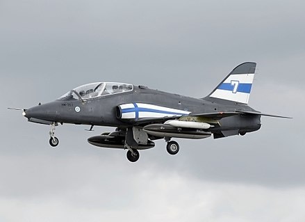A BAe Hawk 51 of the Finnish Midnight Hawks
