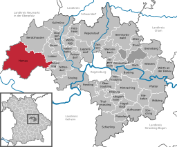 Läget för Hemau i Landkreis Regensburg