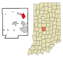 Location in the state of Indiana