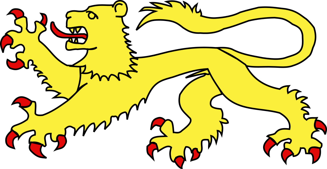 File:Heraldique meuble lion passant.svg