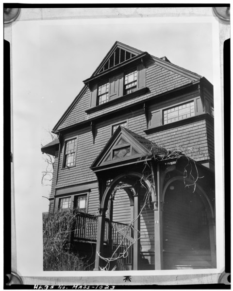 File:Historic American Buildings Survey PHOTOCOPY OF ORIGINAL ENTRANCE, PORCH AND FENESTRATION Gilman Collection of Cambridge Photographs Now at Cambridge Historical Commission - HABS MASS,9-CAMB,23-5.tif