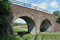 Čeština: Železniční most přes Srbický potok v Dolní Kamenici, části Holýšova English: Railway bridge in Dolní Kamenice, part of Holýšov, Czech Republic.