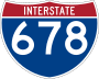Interstate 678 marker