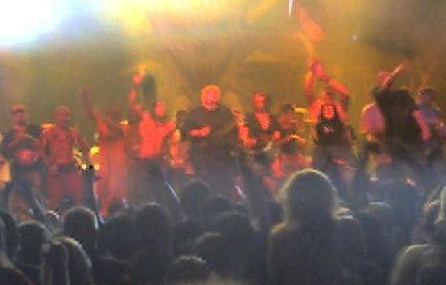 Insane Clown Posse often brings the entire lineup out to end its elaborate live performances.