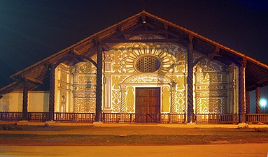 Kirche der Jesuitenreduktion in Concepción, Santa Cruz, Bolivien.