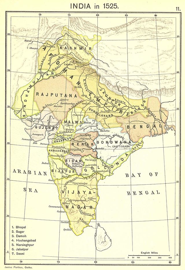 Location of Bengalijos sultonatas