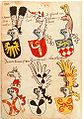 Bellersheim (Roter Stamm). Ingeram Codex, Seite 275, 2, 1459, Kunsthistorische Museum, Wien.