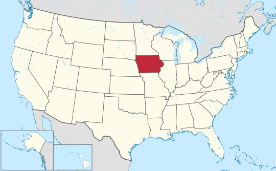 Iowa in United States.svg