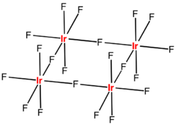 Strukturformel von Iridium(V)-fluorid