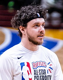 Harlow during the 2022 NBA All-Star Game
