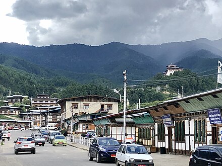 The main street of the towh