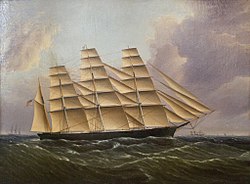 La Gran República en una pintura de James E. Buttersworth