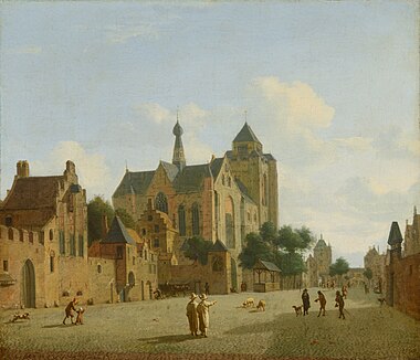 Jan van der Heyden (1652) The Church at Veere