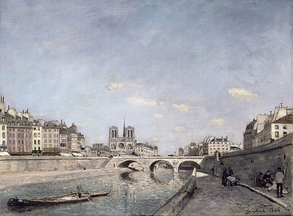 The Seine and Notre-Dame in Paris, 1864, Musée d'Orsay, Paris