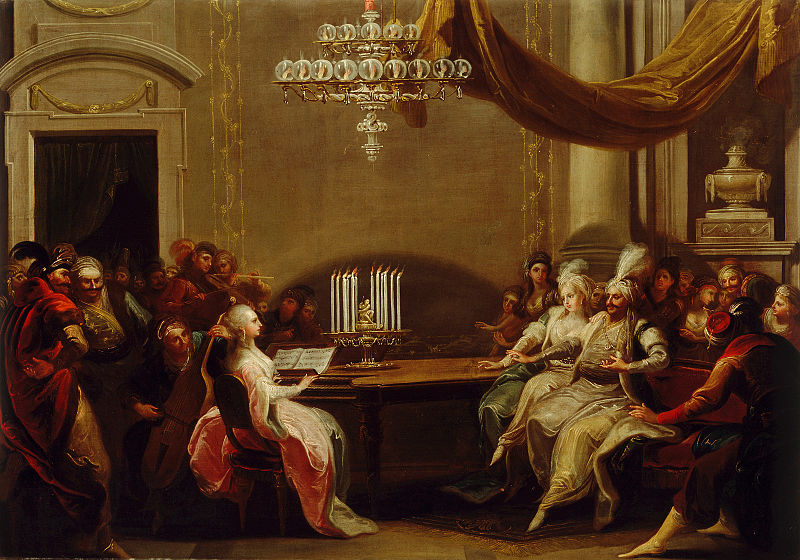 File:Johann Josef Karl Henrici - Koncert na orientalskem dvoru.jpg