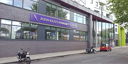 John Keats Primary School on Rotherhithe New Road opened in 2018