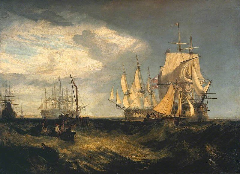 File:Joseph Mallord William Turner (1775-1851) - Spithead, Two Captured Danish Ships Entering Portsmouth Harbour - N00481 - National Gallery.jpg