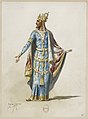 English: Jules Massenet - Le roi de Lahore - costume design by Eugène Lacoste 91 - 85. -Costume-