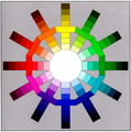 Dodecagrama RGB de Küppers, con claro-escuros graduados