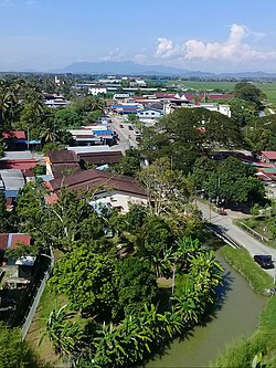 Aerial view of Kampung Maklom