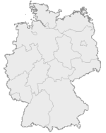 Mapa de los Estados federados de Alemania