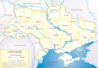 Carte muette de l'Ukraine