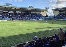 Kilmarnock against Raith Rovers, 19 February 2022. Kilmarnock won 3-0 at Rugby Park Kilmarnock V. Raith Rovers, 19 Feb 2022.jpg