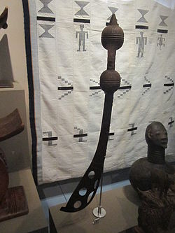 The Ashanti Akrafena King's messenger sword (Fante, Anomabu, Ghana), World Museum Liverpool.JPG