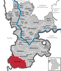 Kaart van Kirchzell